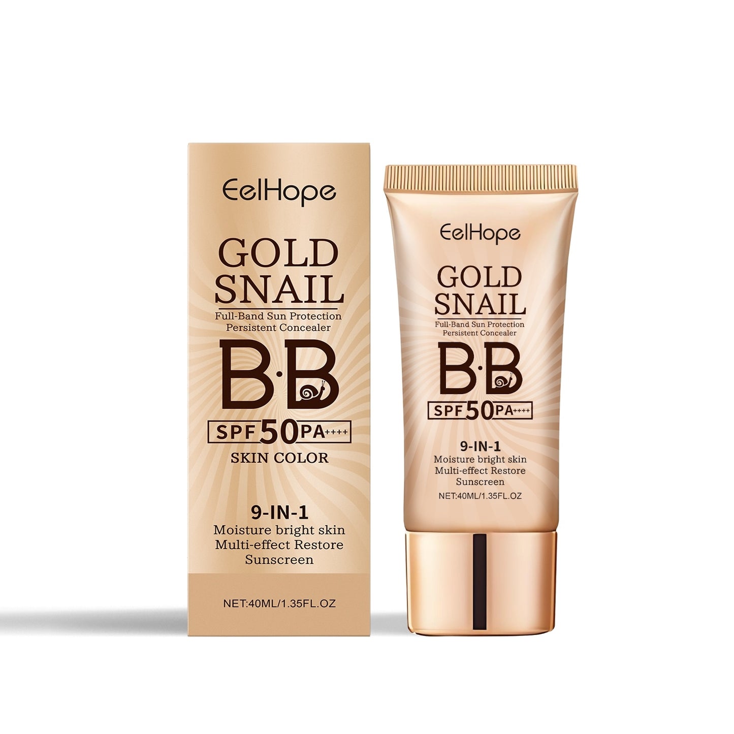 9 IN 1 Gold Snail Extract BB Concealer SPF 50 PA ++++ Sunscreen