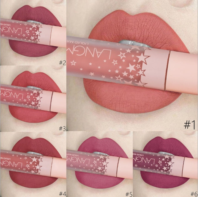 LANGMANNI Matte Liquid Lipstick Set – 12 Waterproof Velvet Shades