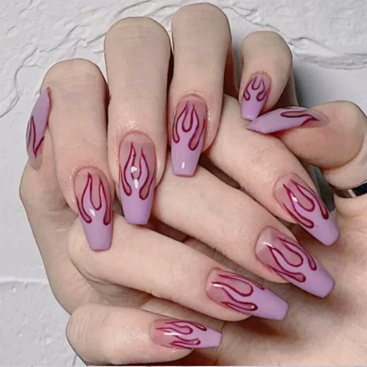 VelvaGloss Soft Touch Color False Nails – 24 Piece Set