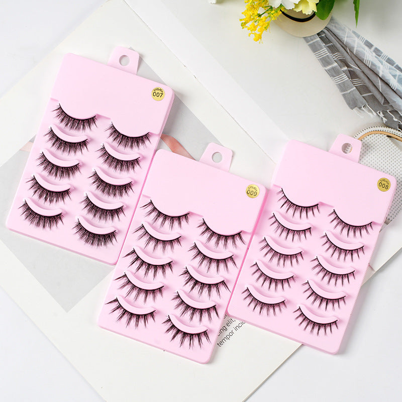 MangaLuxe Eyelashes – 5 Pairs Natural Wispy
