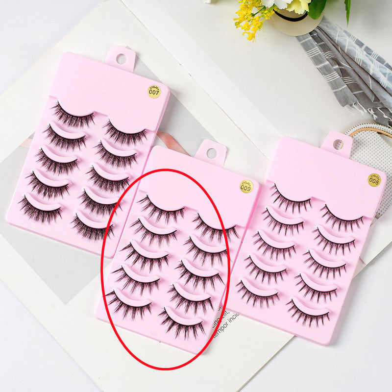 MangaLuxe Eyelashes – 5 Pairs Natural Wispy
