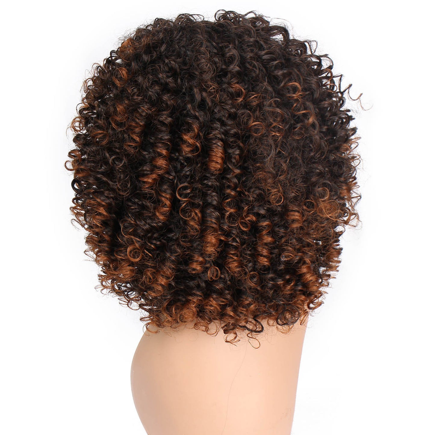 Afro Chic Curly Wig – Fluffy Bangs, Voluminous Style