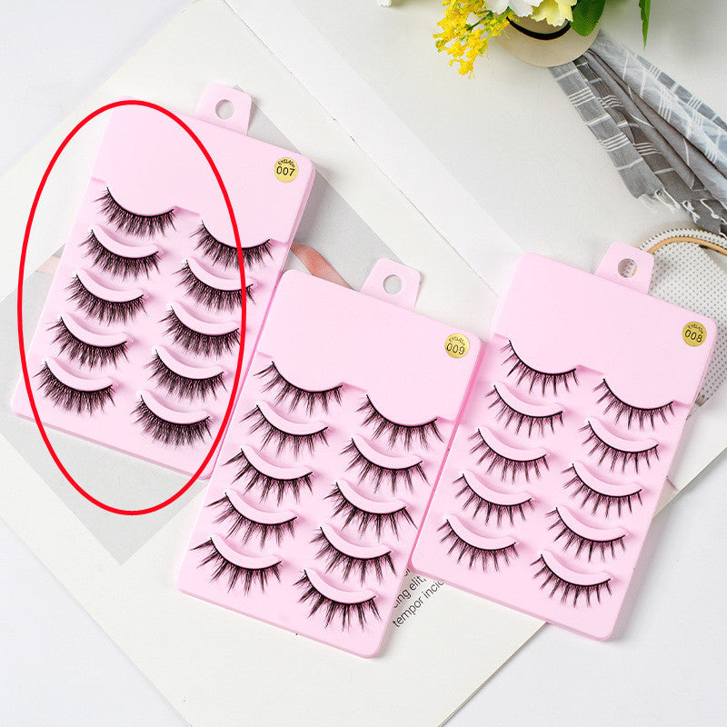 MangaLuxe Eyelashes – 5 Pairs Natural Wispy