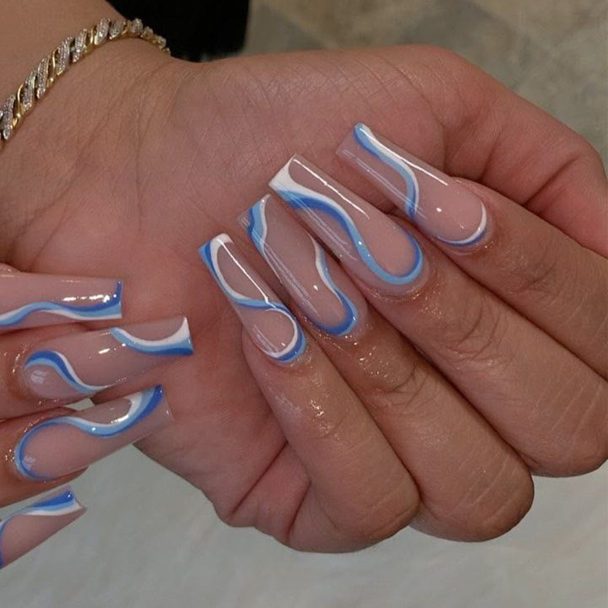 VelvaGloss Soft Touch Color False Nails – 24 Piece Set