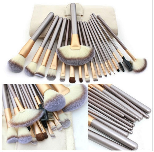 12-Piece Professional Makeup Brush Set & Case – Full Face Makeup