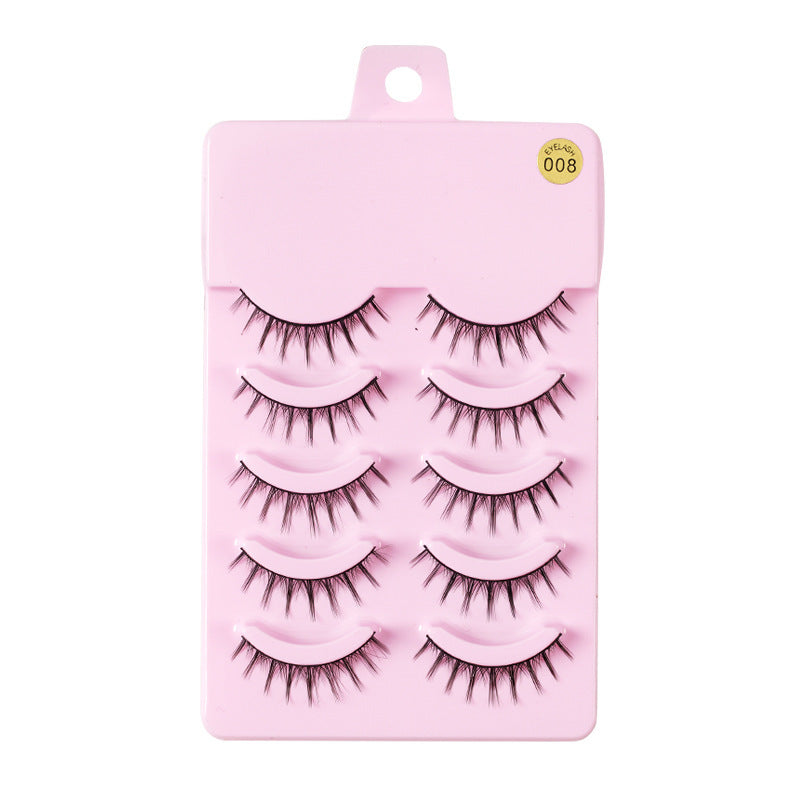 MangaLuxe Eyelashes – 5 Pairs Natural Wispy