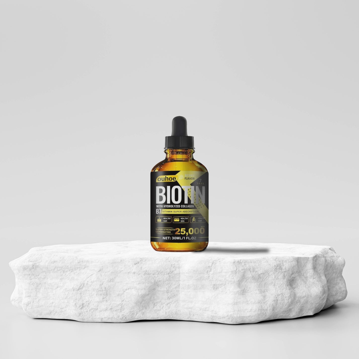 OUHOE Biotin + Collagen Hair Growth Oil – Strengthen, Densify & Prevent Hair Loss