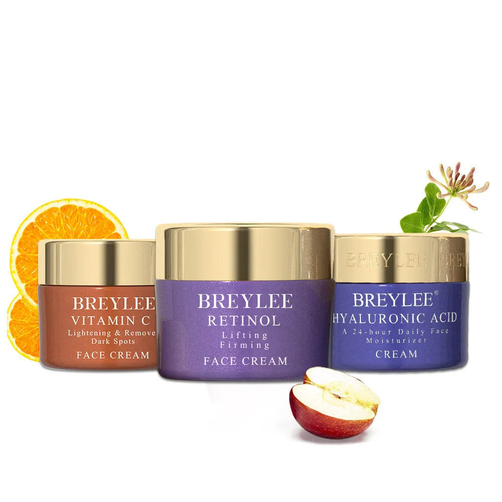 BREYLEE Nourishing Eye Cream Set – 3 Creams to Combat Dark Circles, Fine Lines & Puffiness