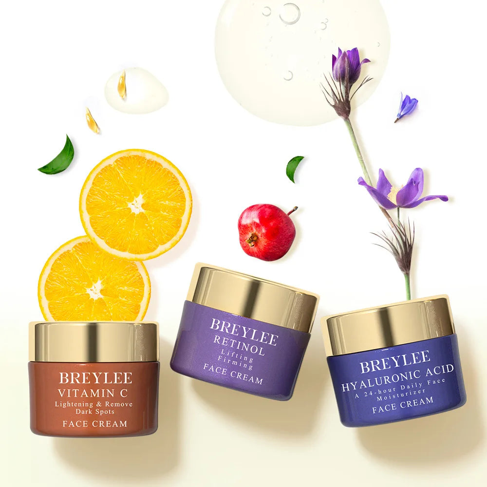 BREYLEE Nourishing Eye Cream Set – 3 Creams to Combat Dark Circles, Fine Lines & Puffiness