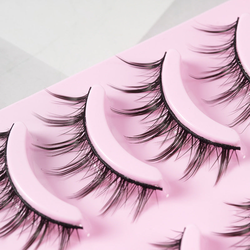 MangaLuxe Eyelashes – 5 Pairs Natural Wispy