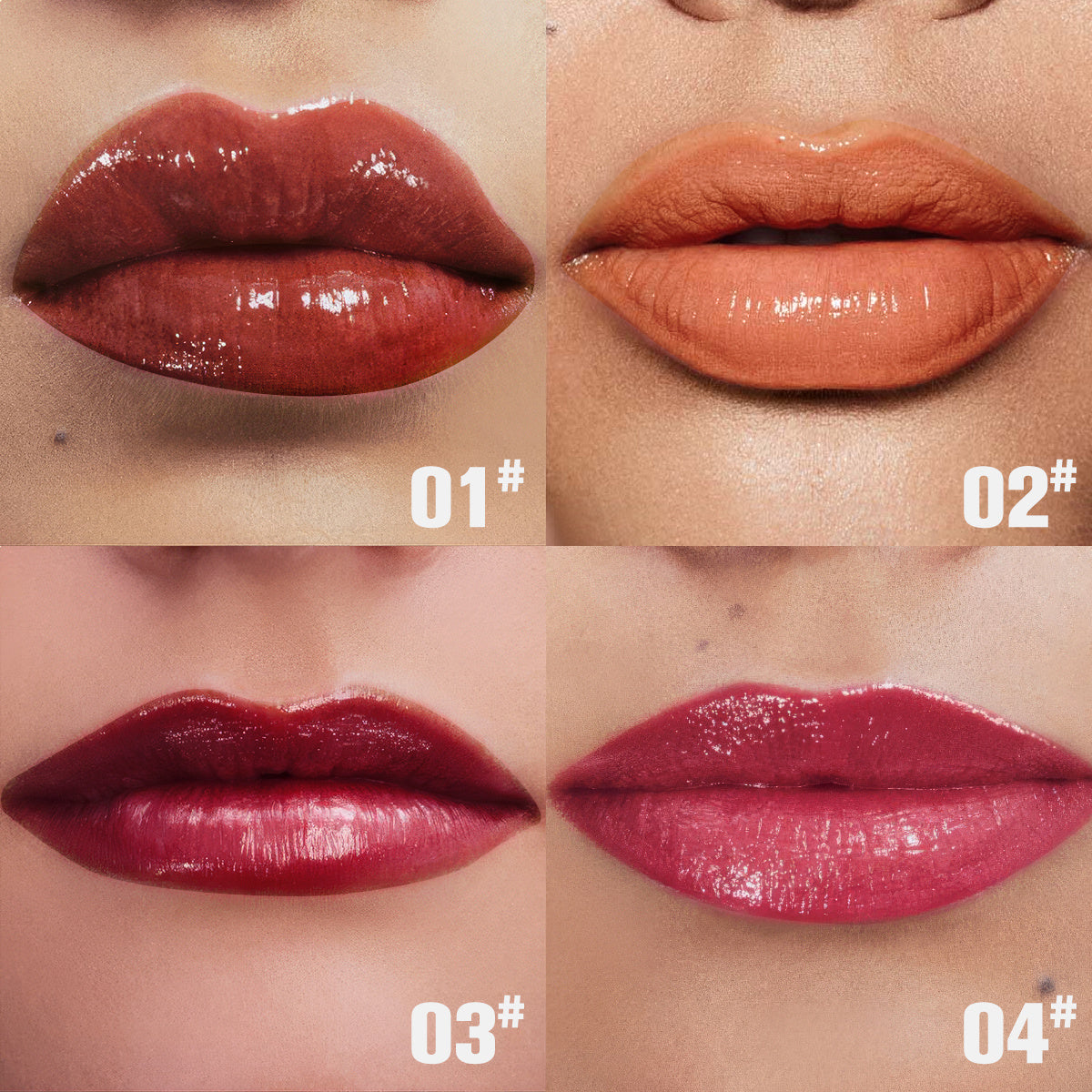 PHOFAY Glossy Creamy Satin Color Lipstick with Long-Wear Hydration
