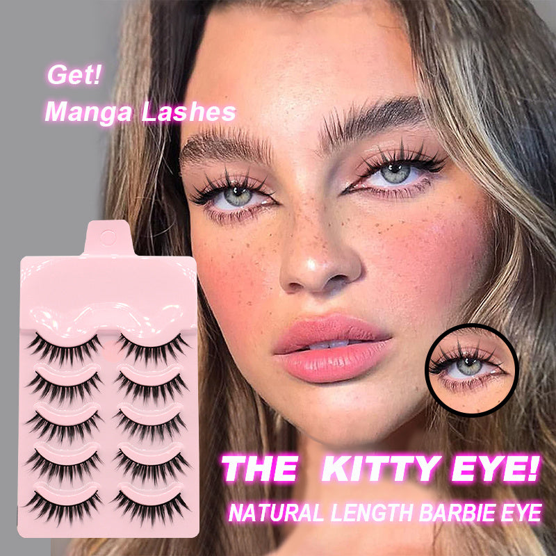 MangaLuxe Eyelashes – 5 Pairs Natural Wispy