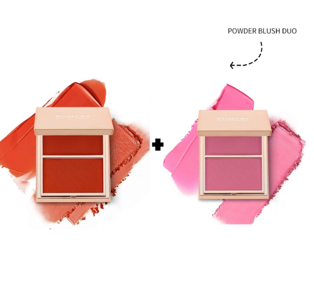 PHOFAY A Double-Take Cream & Powder Blush Duo