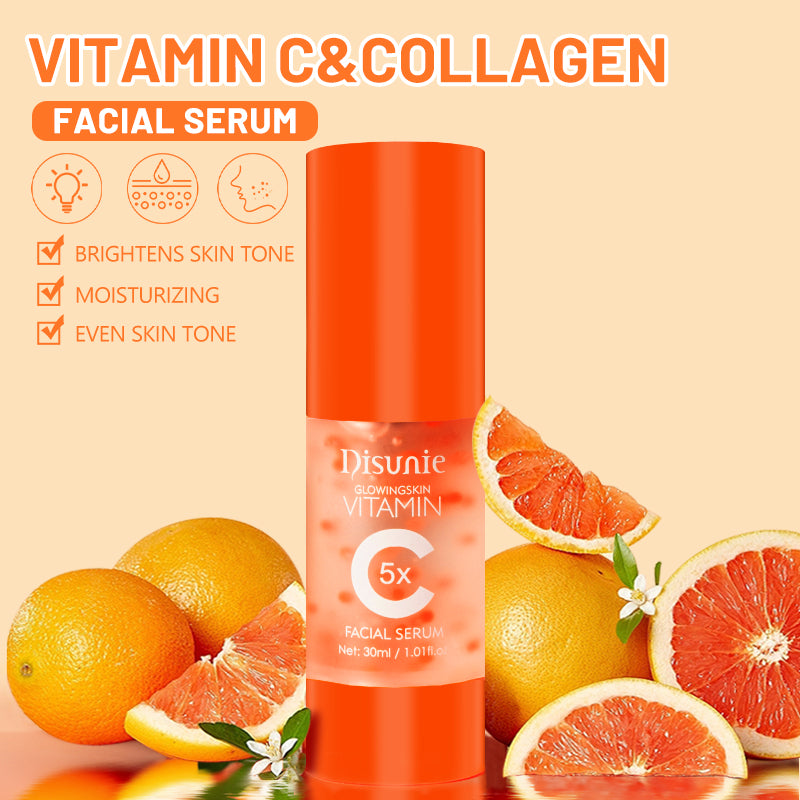 Vitamin C + Hyaluronic Acid + Collagen Facial Serum