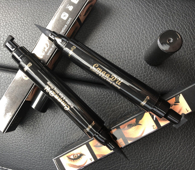 Double‑Headed Wing Seal Eyeliner – Precision Stamp & Pen
