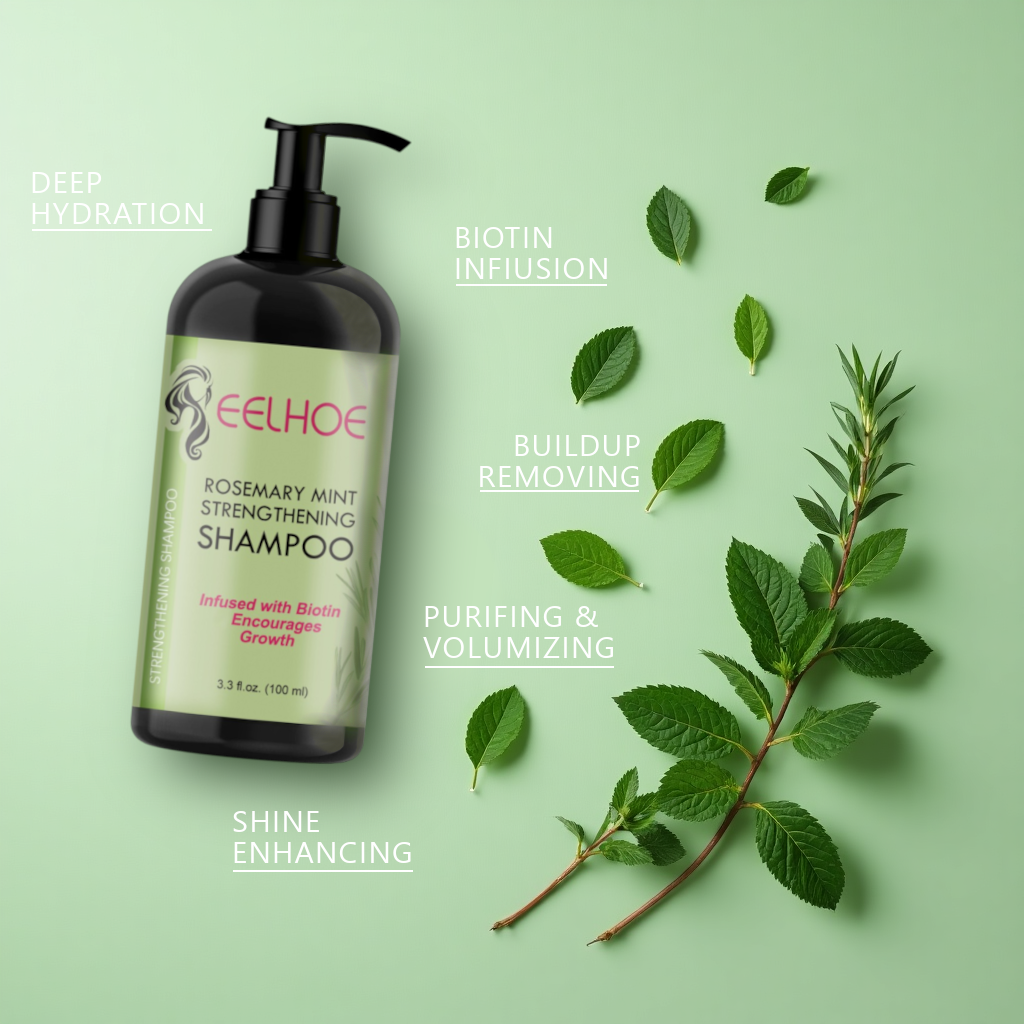 Rosemary Mint Biotin Shampoo – Deep Moisture for Weak & Brittle Hair