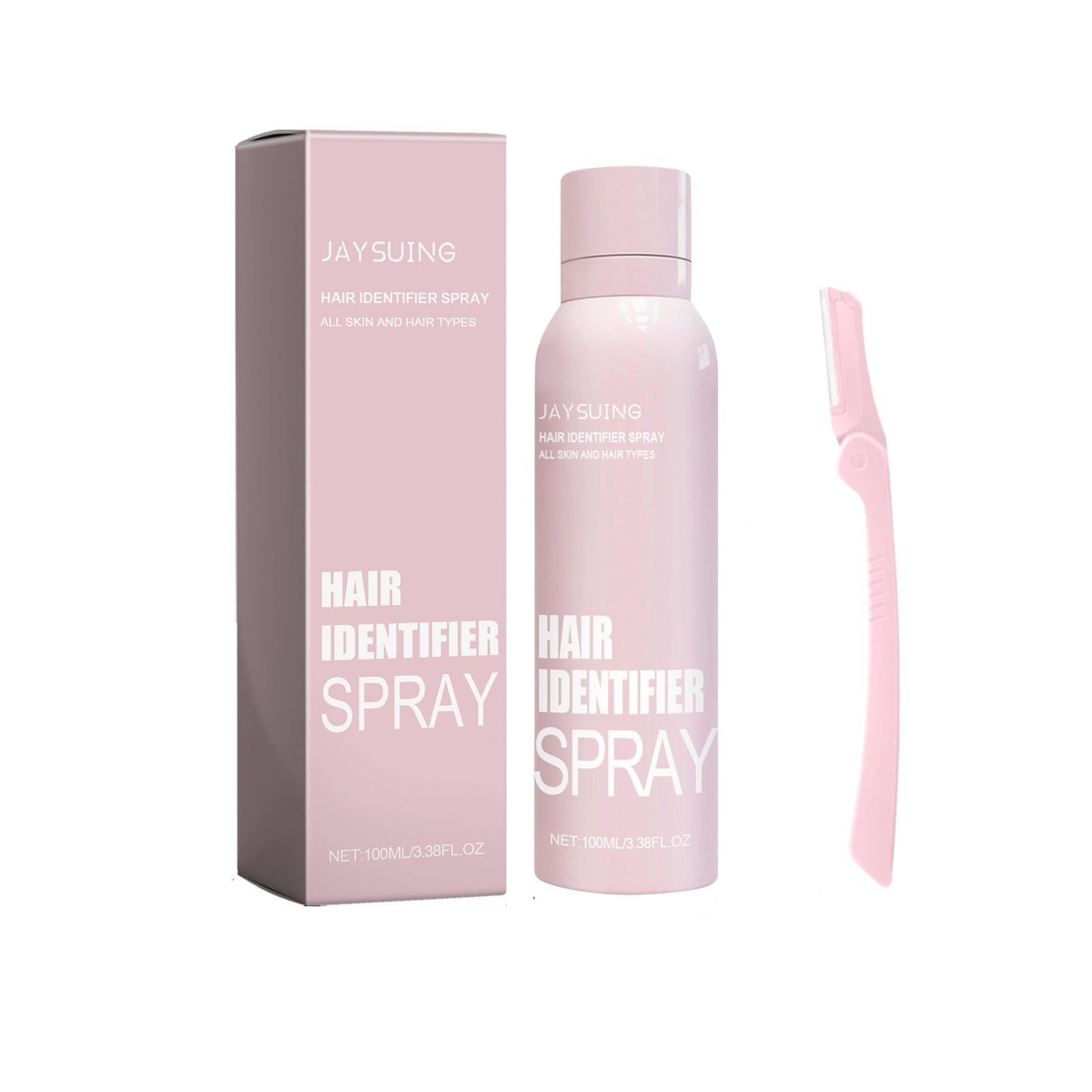 Hair Identifier Spray Set – Facial Dermaplaning Prep with Razor Tools