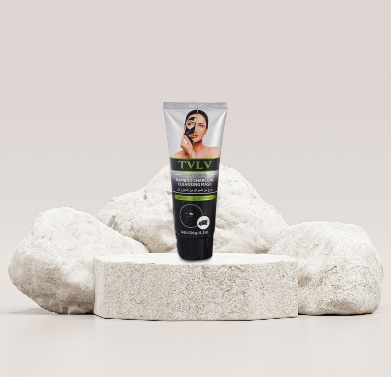 Bamboo Charcoal Facial Mask – Deep Pore Cleansing & Detox