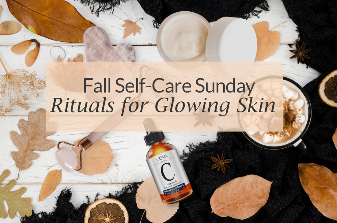 Self-care Sunday fall beauty rituals for women with skincare, haircare, and wellness