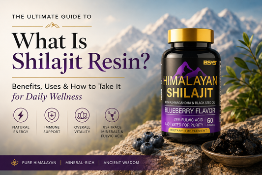 What is Shilajit resin? Premium Himalayan Shilajit supplement showcasing natural energy, trace minerals, and daily wellness benefits.
