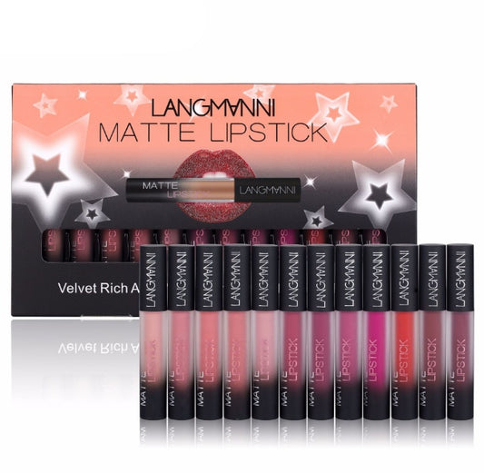 MatteMuse 12-Color Velvet Liquid Lipstick Collection