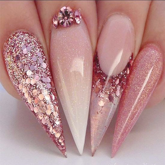 8-Box Holographic Glitter Nail Art Set – Sparkle Flakes for DIY & Salon Nails