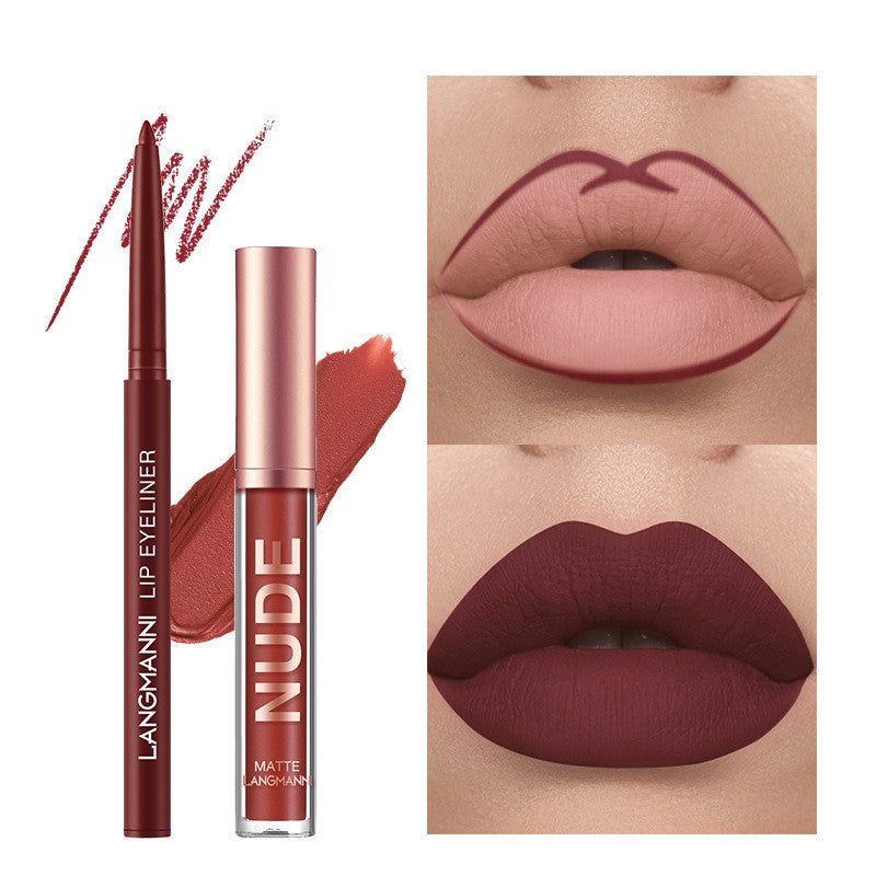 LuxeLip 12-Piece Matte Lipstick & Lip Liner Set