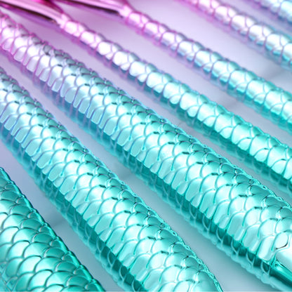 AquaGlam 11-Piece Mermaid Makeup Brush Set