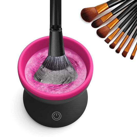 Electric Makeup Brush Cleaner Machine – Portable USB Brush Cleaning Tool for All Brush Sizes