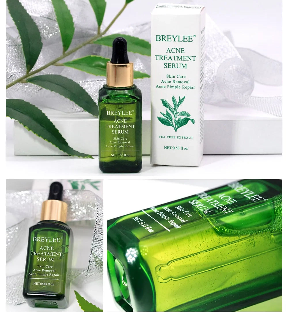 BREYLEE Natural Green Tea Tree Acne Treatment Serum
