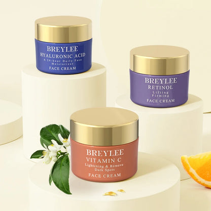 BREYLEE Nourishing Eye Cream Set – 3 Creams to Combat Dark Circles, Fine Lines & Puffiness