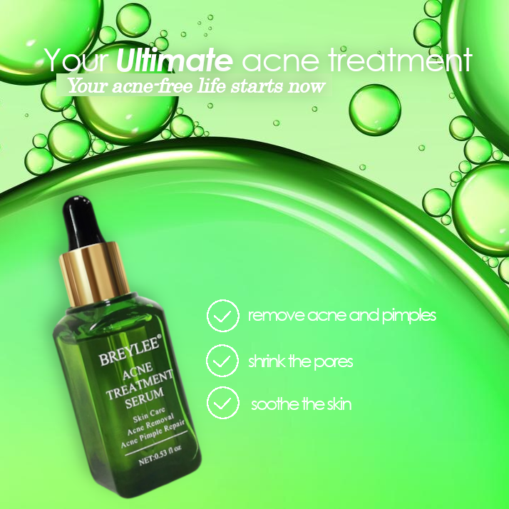 BREYLEE Natural Green Tea Tree Acne Treatment Serum
