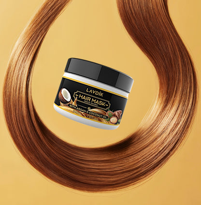 LAVDIK Argan & Coconut Nourishing Hair Mask – Deep Repair & Anti-Frizz