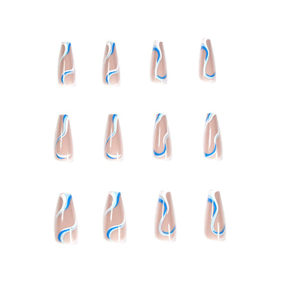 VelvaGloss Soft Touch Color False Nails – 24 Piece Set