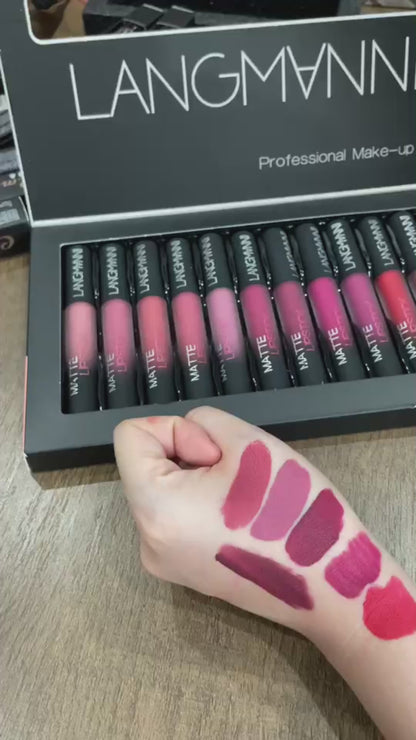 MatteMuse 12-Color Velvet Liquid Lipstick Collection