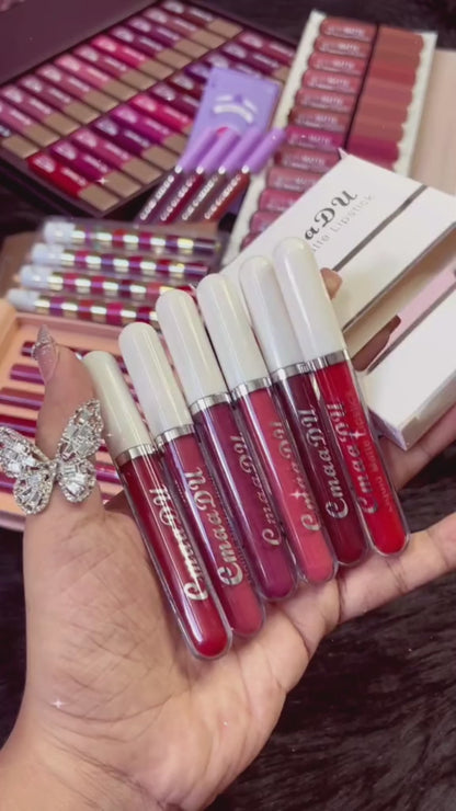 VelvaStay 6-Piece Matte Waterproof Lip Gloss Set